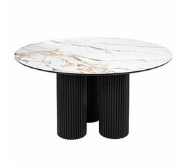 Стол BRAVO 140х85х77 см керамогранит Calacatta Matt | Интернет магазин мебели и декора LifeDekor