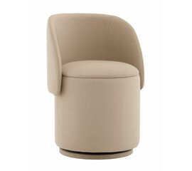Пуф-трансформер Таунсвилл вращающийся с ящиком велюр бежевый | Интернет магазин мебели и декора LifeDekor