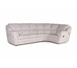 San-Remo угловой диван-кровать с реклайнером, микромех Rozy ivory | Интернет магазин мебели и декора LifeDekor