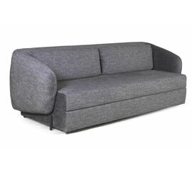 Bubble диван-кровать прямой, механизм «дельфин», микромех Rozy dark grey | Интернет магазин мебели и декора LifeDekor