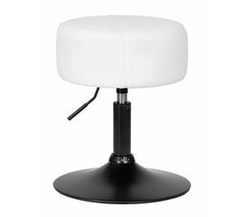 Пуф DOBRIN DANNY BLACK, белый букле (13), Вариант: белый букле (13) | Интернет магазин мебели и декора LifeDekor