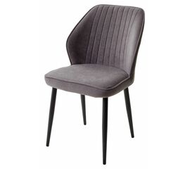 Стул VENA, цвет B28 Темно-серый, велюр/ черный каркас М-City | Интернет магазин мебели и декора LifeDekor