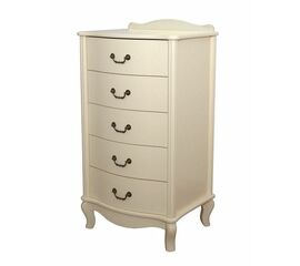 Комод "Джульетта" узкий 5 ящ. (дуб шампань) Вис | Интернет магазин мебели и декора LifeDekor
