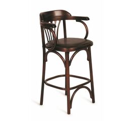 Стул барный 650 Венский мягкий (темный тон, экокожа коричневая) | Интернет магазин мебели и декора LifeDekor