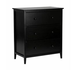 Комод "Хитроу" (3 ящ) (черный) | Интернет магазин мебели и декора LifeDekor