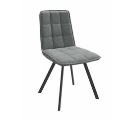 Стул Rom D ( k10 Антрацит замша lux/ноги черные) | Интернет магазин мебели и декора LifeDekor