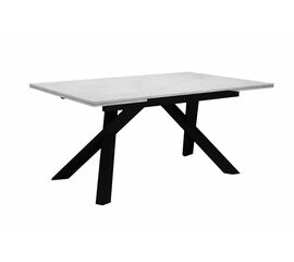 Стол DikLine DX140 Хромикс белый/опоры черные (2 уп.) | Интернет магазин мебели и декора LifeDekor