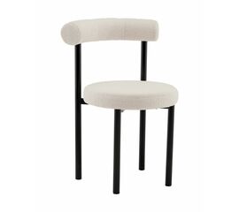 Стул обеденный Флорео букле молочный | Интернет магазин мебели и декора LifeDekor