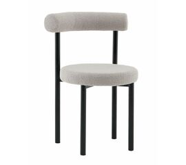 Стул обеденный Флорео букле светло-серый | Интернет магазин мебели и декора LifeDekor