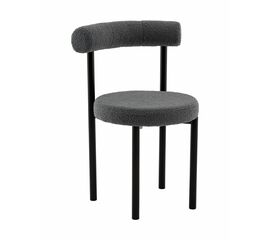 Стул обеденный Флорео букле темно-серый | Интернет магазин мебели и декора LifeDekor