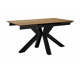 Стол DikLine SFE140 Керамика древесная OAKWOOD HONEY/подстолье черное/опоры черные (2 уп.) | Интернет магазин мебели и декора LifeDekor