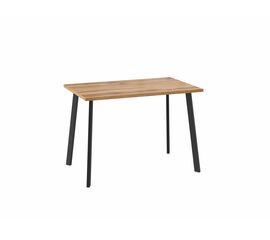 Стол Уно, нераздвижной 110х70, ДУБ ВОТАН/ЧЕРНЫЙ | Интернет магазин мебели и декора LifeDekor