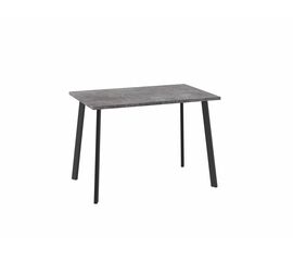 Стол Уно, нераздвижной 110х70, ДЫМЧАТАЯ КЕРАМИКА/ЧЕРНЫЙ | Интернет магазин мебели и декора LifeDekor