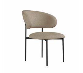 Стул DikLine 201 NS04 CREAM, ножки черные | Интернет магазин мебели и декора LifeDekor