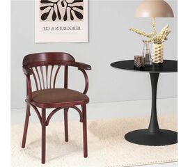 Стул Венский мягкий (махагон, ткань ткань М09) | Интернет магазин мебели и декора LifeDekor