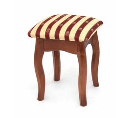 Табурет (Бордовый полоска-Махагон 30/1-НЦ №1) | Интернет магазин мебели и декора LifeDekor