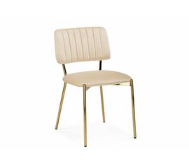 Стул на металлокаркасе Armond beige / gold | Интернет магазин мебели и декора LifeDekor