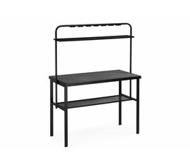 Барный стол Сари 120х50х171 дпк графит / черный | Интернет магазин мебели и декора LifeDekor