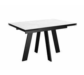 Стол DikLine SKM110 Керамика Mono white (белый матовый)/подстолье черное | Интернет магазин мебели и декора LifeDekor