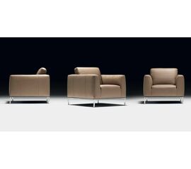 CAPRERA Armchair (P279.010.L30) КРЕСЛО, кожа 3094 сер.беж. цв. | Интернет магазин мебели и декора LifeDekor