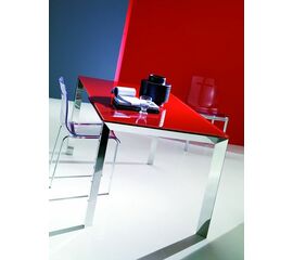 Стол SIRIO (42,38G) 110/150х75хН75 см (G093 LEGS/ M089 FRAME/C152 черн глянц ст) | Интернет магазин мебели и декора LifeDekor