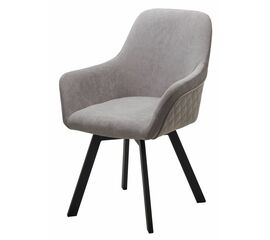 Стул JET, цвет B22 Серый, велюр / черный каркас, поворот.360 град. М-City | Интернет магазин мебели и декора LifeDekor