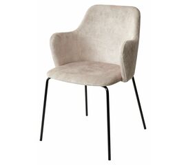 Стул AMARETTO VBP206 античный светло-бежевый, велюр без пальчикового эффекта /черный каркас, М-City | Интернет магазин мебели и декора LifeDekor