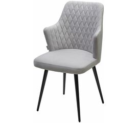 Стул HERMAN СВЕТЛО-СЕРЫЙ  BM-4, велюр / черный каркас М-City | Интернет магазин мебели и декора LifeDekor