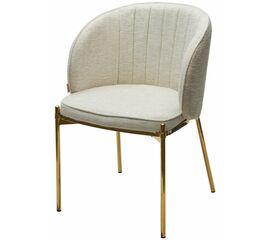 Стул DIANA Modica-40 бежево-белый, ткань / золотой каркас, ®DISAUR | Интернет магазин мебели и декора LifeDekor