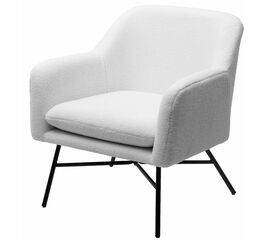 Кресло SHEEP NINI-01 Белый, teddy / черный каркас М-City | Интернет магазин мебели и декора LifeDekor