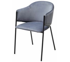 Стул ДИЛЛ, цвет H-14 Серый, велюр / черный каркас М-City | Интернет магазин мебели и декора LifeDekor
