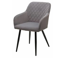 Стул BRANDY 505-35 Серый, велюр "беспальчиковый" / черный каркас, М-City | Интернет магазин мебели и декора LifeDekor
