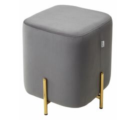 Пуф для гостиной ARES BLUVEL-14 GREY / GOLD М-City | Интернет магазин мебели и декора LifeDekor