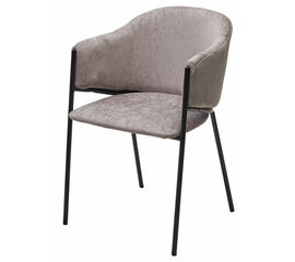 Стул ДИЛЛ, цвет RAIN 11 капучино, велюр / черный каркас М-City | Интернет магазин мебели и декора LifeDekor