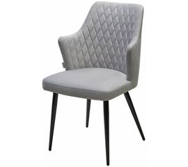 Стул HERMAN 360 град. BM-4 СВЕТЛО-СЕРЫЙ, велюр / черный каркас М-City | Интернет магазин мебели и декора LifeDekor