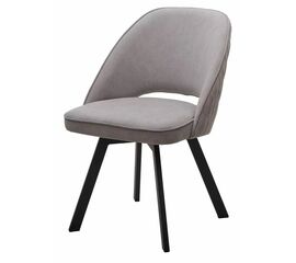 Стул DUNA, цвет B22 Серый, велюр / черный каркас, поворот.360 град. М-City | Интернет магазин мебели и декора LifeDekor