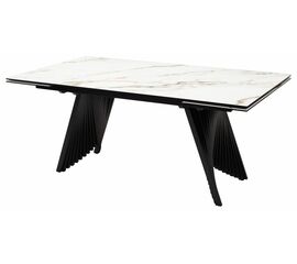 Стол IVAR 180 MARBLES KL-188 Контрастный мрамор, итальянская керамика М-City | Интернет магазин мебели и декора LifeDekor