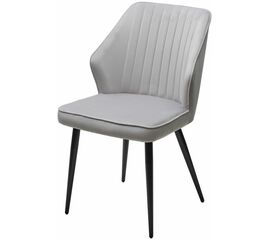 Стул SEATTLE-V СВЕТЛО-СЕРЫЙ BM-4, велюр / черный каркас М-City | Интернет магазин мебели и декора LifeDekor