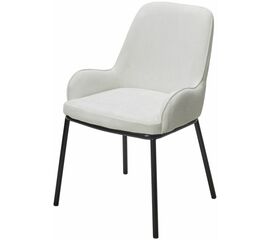 Стул BRIO CATO-01 Белый, фактурная ткань / черный каркас, ®DISAUR | Интернет магазин мебели и декора LifeDekor