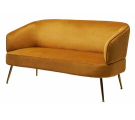 Скамья CIAO BLUVEL-68 Желтый, велюр / золотой каркас М-City | Интернет магазин мебели и декора LifeDekor