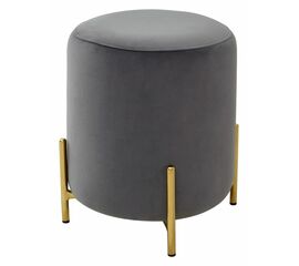 Пуф для гостиной RICE BLUVEL-14 GREY / GOLD М-City | Интернет магазин мебели и декора LifeDekor