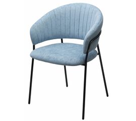Стул ГЕММА, цвет RAIN 13 blue, велюр / черный каркас М-City | Интернет магазин мебели и декора LifeDekor