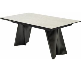 Стол YOAKIM 180 TL-102 Бежевый мрамор, испанская керамика / Темно-серый каркас, ®DISAUR | Интернет магазин мебели и декора LifeDekor