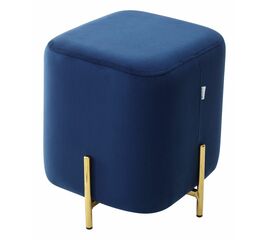 Пуф для гостиной ARES BLUVEL-86 NAVY BLUE / GOLD М-City | Интернет магазин мебели и декора LifeDekor