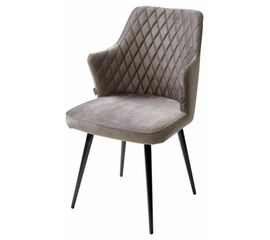 Стул HERMAN 360 град. ГРАФИТ #14, велюр / черный каркас М-City | Интернет магазин мебели и декора LifeDekor