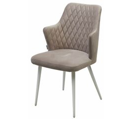 Стул HERMAN ЛАТТЕ #25, велюр / белый каркас М-City | Интернет магазин мебели и декора LifeDekor