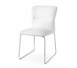 Стул FRIDA CB/1806-SK  MT.P77 CHROMED/  SKUBA S92 OPTIC WHITE | Интернет магазин мебели и декора LifeDekor