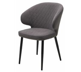 Стул ХИЛТОН, цвет B28 Темно-серый, велюр / черный каркас М-City | Интернет магазин мебели и декора LifeDekor