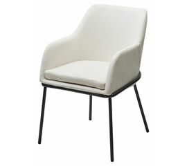 Стул АЛИСТЕР, цвет RAIN 1 молочный велюр / черный каркас М-City | Интернет магазин мебели и декора LifeDekor