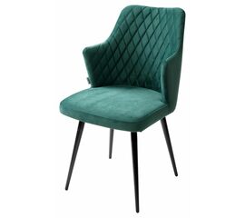 Стул HERMAN 360 град. ЗЕЛЕНЫЙ #19, велюр / черный каркас М-City | Интернет магазин мебели и декора LifeDekor